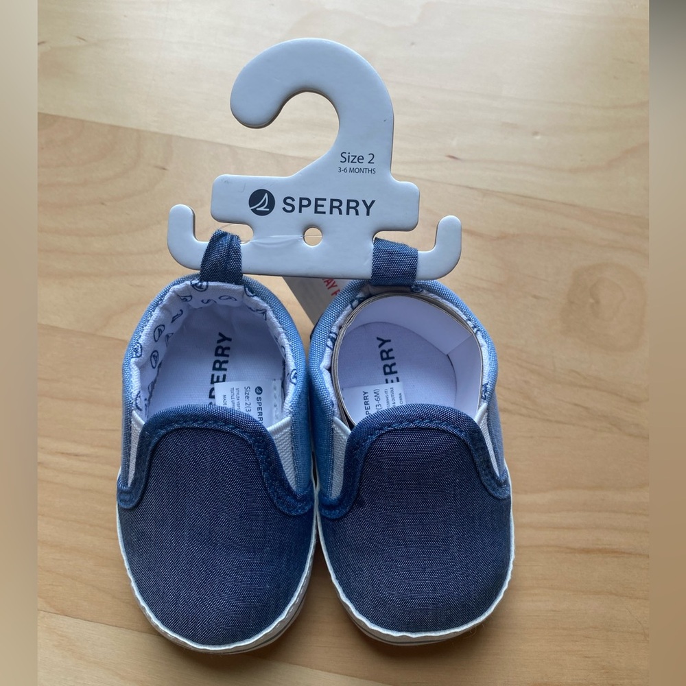 Sperry Blue baby Slip-On Shoes